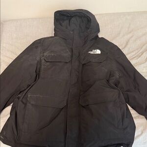 The North Face Men's Dark Gray Hooded Performance Jacket
